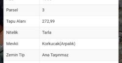 ACİL EMLAKTAN SATILIK ARSA